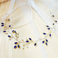 Vintage Blue Rhinestone Hair Comb Wedding Hair Accessories Bridal Hair Clip Headpiece Jewelry Bride Tiara Hair Ornament Gift