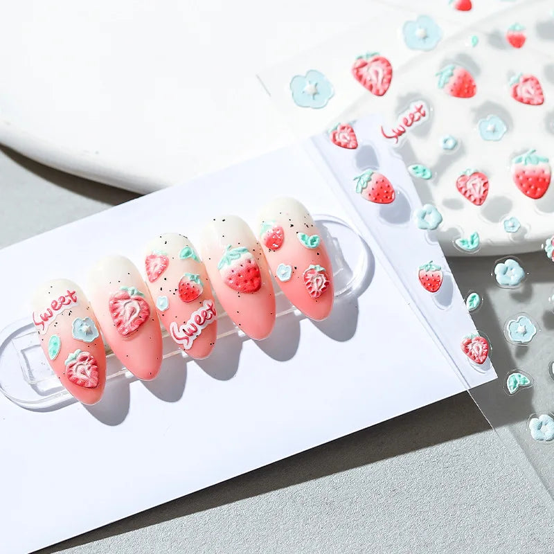 Golden Thread Butterfly Jelly Series Nail Art Stickers High Quality New Bronzing DIY Manicure Decal Decoration