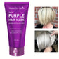 Purple Hair Mask - Lotion Is for Blonde Hair, Platinum, Bleached, Silver, Gray, Gray and Brass Hair - Remove Yellow Blend Dry, Damaged Hair - No Residual and Vegetarian Food