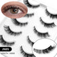 Veltrinay Cat Eye Lashes Soft Natural Faux Mink Eyelashes Fake Lashes Natural Look Wispy Winged End Eye Elongated Makeup
