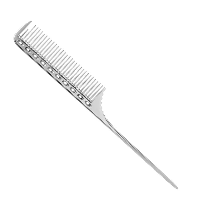 Metal Hair Comb Rat Tail Hairdressing Combs Hair Cutting Dying Hair Parting Comb Curly Hair Brush Barber Tools Salon Accessaries