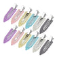 12Pcs Elegant Shiny With Pearls , Imitation Diamonds, Plastic Rhinestone Leaf Hair Clips Solid Romantic Party Hair Decorations