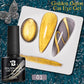 1- 6pc Golden Glitter Cat Magnetic Nail Gel Cat Eye Holographic Reflective Semi Permanent UV Gel Soak Off Sparkling Nail Art