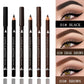2-in-1 Wooden Handle Waterproof Eyeliner & Eyebrow Pencil, Sweatproof Makeup Pen for All Skin Types, Multi-Use Cosmetic Tool