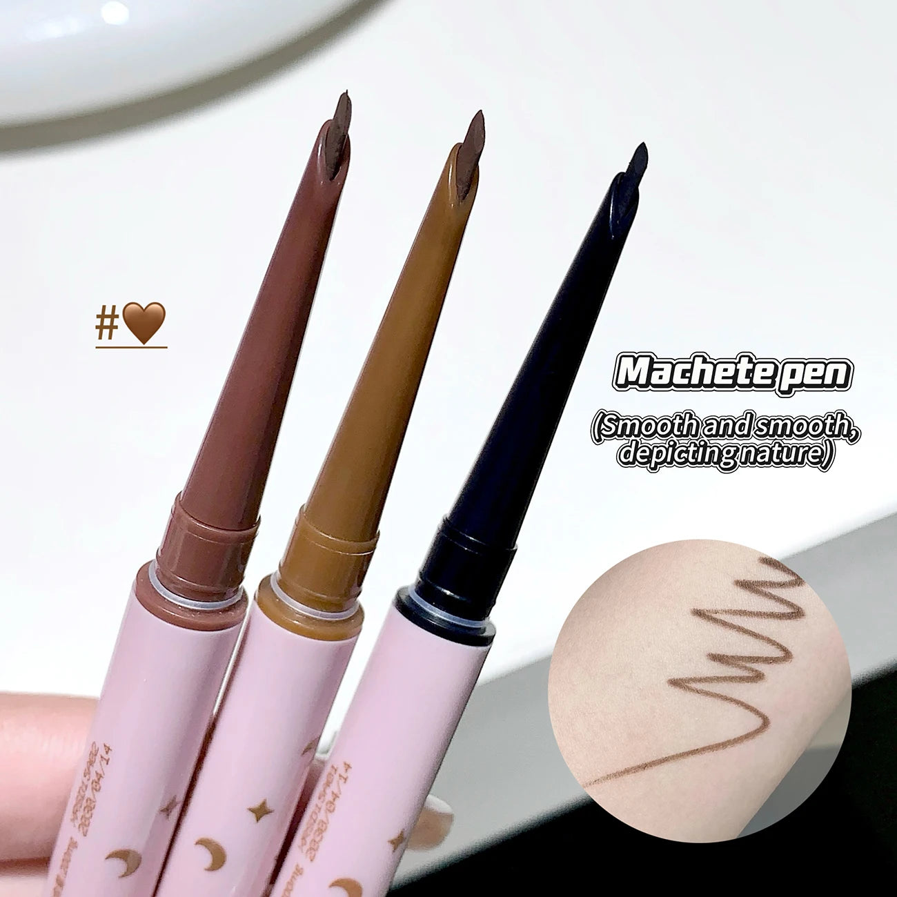 QXQY double head eyeliner gel pen Slippery double head design durable and not easy to smudge eyeliner gel pen