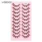 YSDO Natural Mink Eyelashes 3/6/10 Pairs Wispy Faux 3D Mink Lashes Short Fluffy Half False Eyelash Makeup Tools Cat Eye Lashes