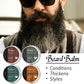 LOCKMIO Natural Shea Butter Beard Blam Wax 4pcs Set Moisturizing Smoothing Soften Styling Professional Beard Care Cream