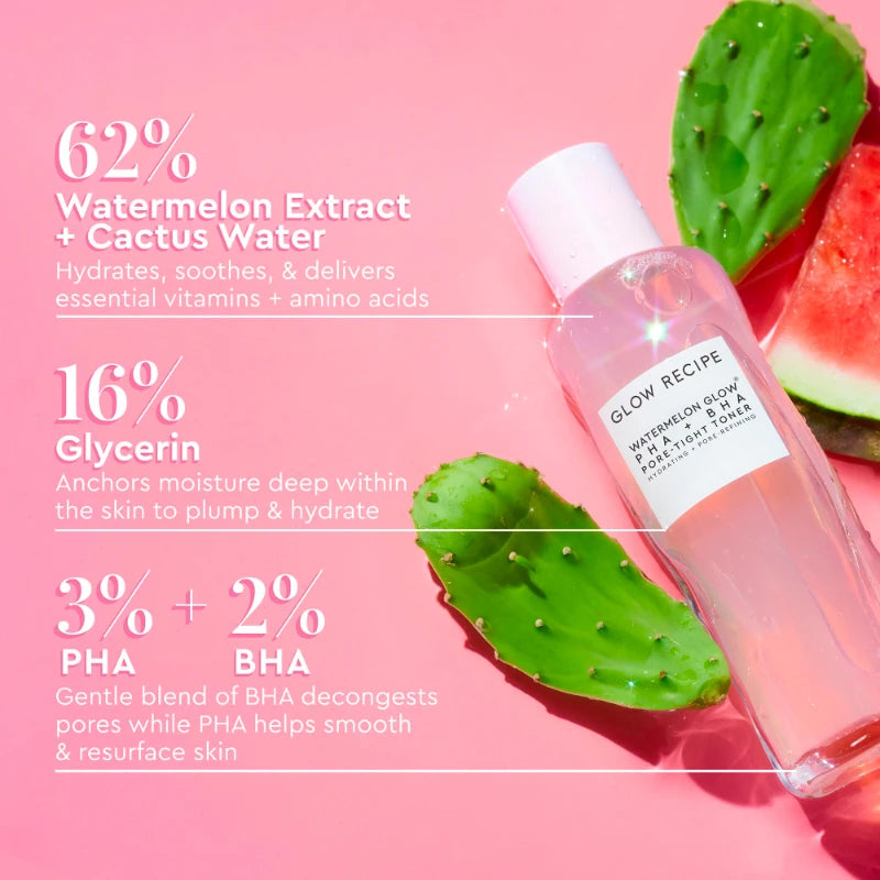 150ml WATERMELON Brighteing Face Toner & Pore Minimizer with Hyaluronic Acid Makeup Primer, Pore Minimizer & Niacinamide Serum