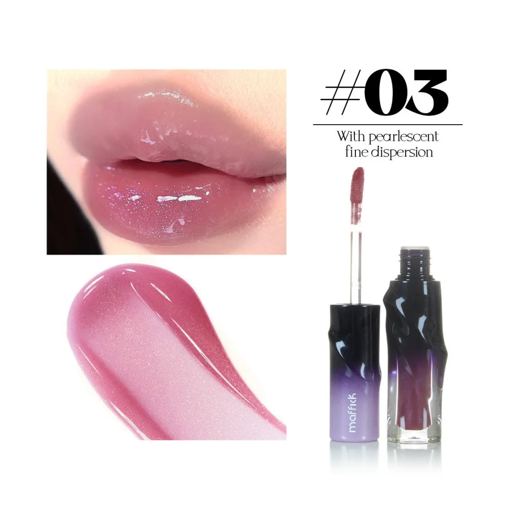 7-Color Mirror Lip Gloss Moisturizing Liquid Lipstick Waterproof Long lasting Gloss Non fading Lip Gloss