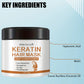 Keratin Hair Mask - Deep Conditioning Treatment for Dry, Damaged Hair - Restores Shine, Strength, and Elasticity
