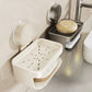 1Pcs Double-Layer Soap Container Bathroom Soap Dishes Holder Self Draining Soap Box with Suction Cups for Bathroom Accessories