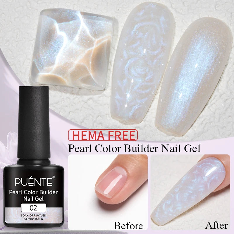 15ML 4 in 1 Builder Nail Gel For Quick Extension Nail Reinforcement Construction UV Gel Polish Semi-permanent Nail Art Varnish
