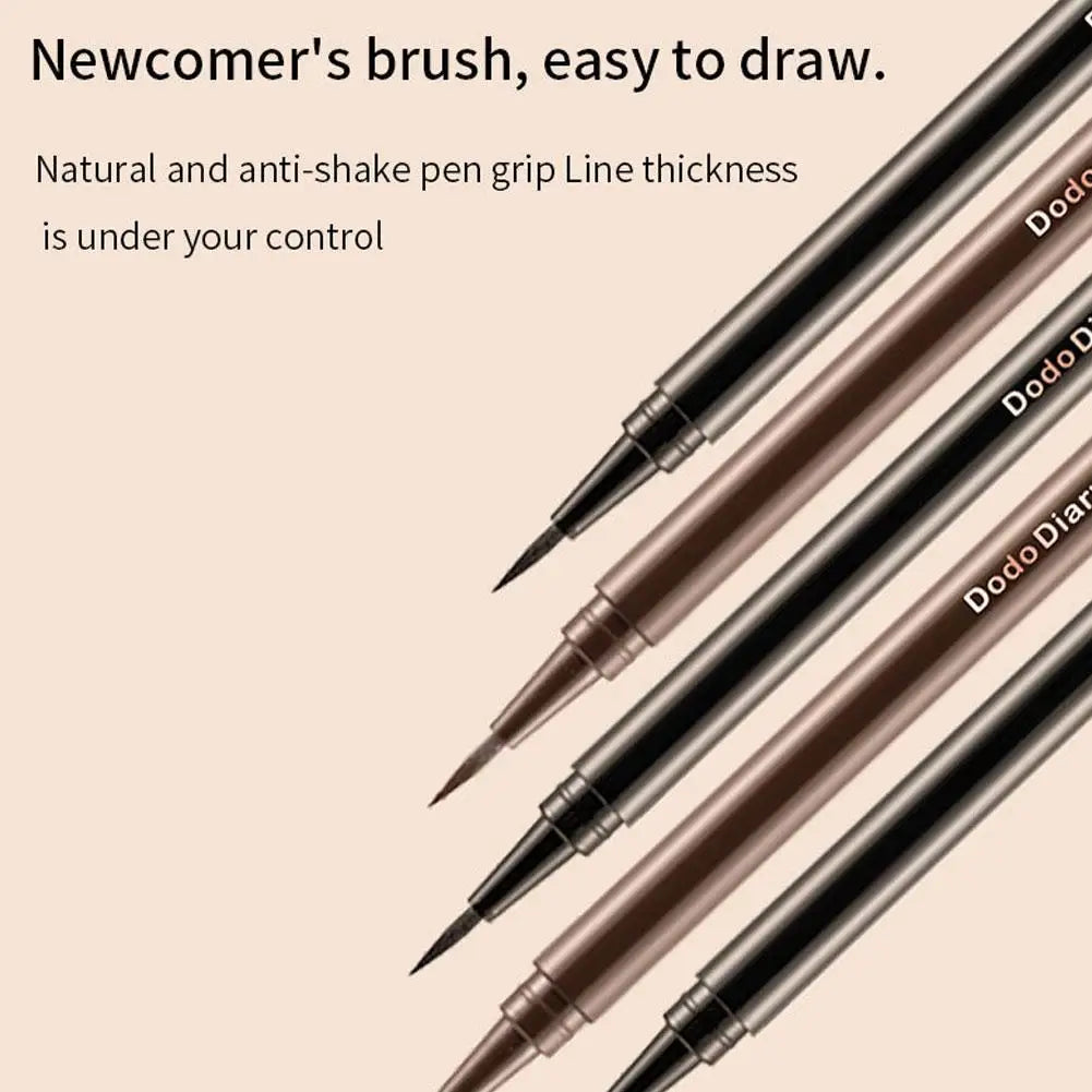New Black Brown Color Liquid Eyeliner Pen Waterproof Long-lasting Natural Eye Liner Pencil Fast Dry Soft Texture Makeup Tools