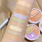 3 Color Concealer Waterproof Long Lasting Foundation Palette Full Coverage Dark Eye Circles Acne Marks Pores Brighten Skin Tone