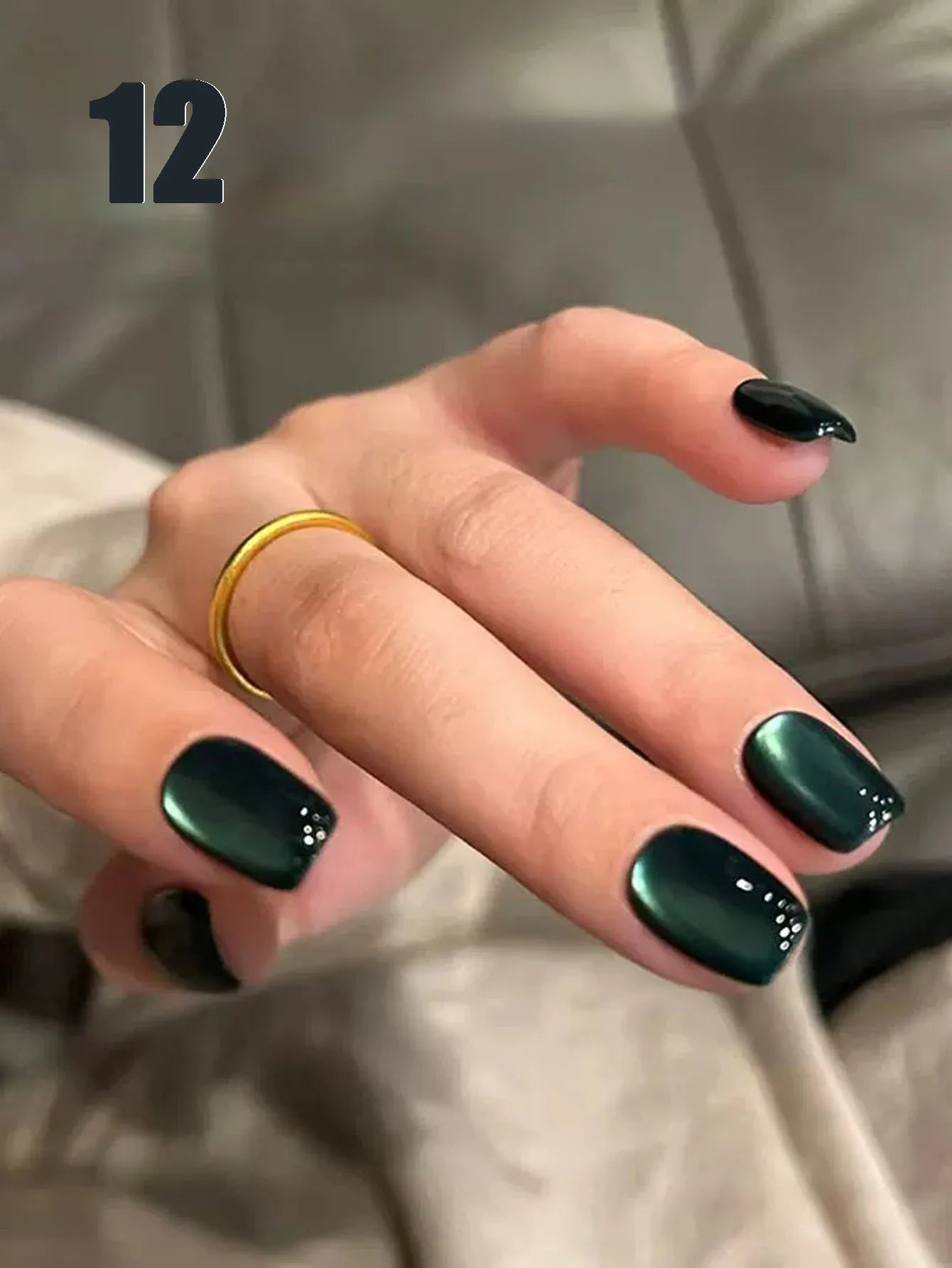 Mianel 12ml 1-21pcs Green Cat Magnetic Gel Nail Polish Spider Lily Varnish Soak Of UV Light Nails Nail Salon Christmas Nails