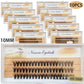 Sackvis10pcs/lot Cluster Eyelashes 3 Rows 10D/20D/30D/40D Natural Style Individual Eyelash Bundles Handmade Supplier