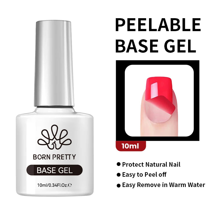 BORN PRETTY 10ml Sparkling Glitter Reflective Gel Nail Polish Sparkly Holo Shiny Pink Silver Black Gel Nail Art Salon Varnish