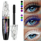 9 Colors 5D Mascara with Big Eyes,Strong Waterproof Thickening Lengthening Curling Liquid Fiber Mascara Eyelash Extension Makeup