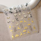 Golden Thread Butterfly Jelly Series Nail Art Stickers High Quality New Bronzing DIY Manicure Decal Decoration