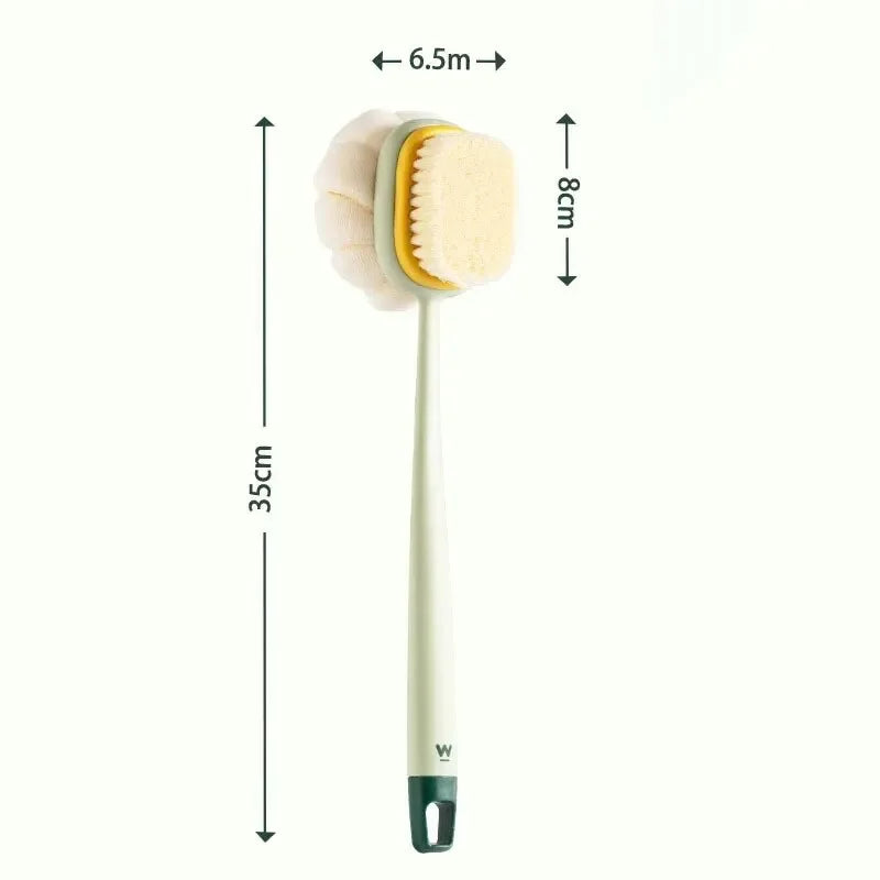 Loofah Back Scrubber Long Handle Shower Body Brush with Soft Mesh Sponge for Women Skin Exfoliating Bath Massage back scrubber