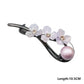 Korean Resin Flower Crystal Pearl Hair Clips for Women Large Size Twist Clip High-End High Volume of Hair Barrettes Accessory