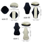 4 Pack Women's Eco-Friendly Bamboo Reusable Sanitary Pads Black Cloth Washable Period Pads Sanitary Napkins