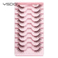 YSDO 5/10 Pairs Half Lashes Cat Eyelashes Soft Natural Clear Band False Lashes Natural Wispy Faux 3d Mink Eyelashes Makeup Tools