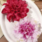 2pcs Boho Style Oversized Faux Flower Hair Clip Set, Elegant Beach Side-Bang Decor Headpieces Claw Clips Hair Claws Hair Barrettes, School Stuff, Pink Hair Clips, Vacation Outfits Woman, Girly, Hair Accessories, Valentines Ac