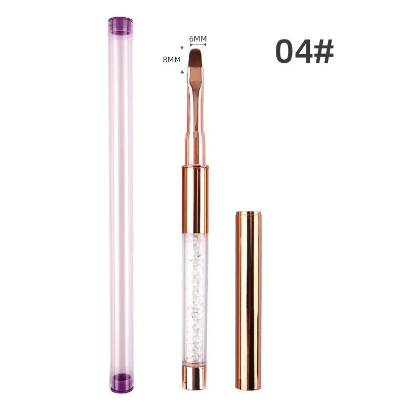 NEW 1/5 PCS Nail Brush for Manicure Art Brush Acrylic Nail Salon Brush Gadgets Nail Supplies for Professionals ZJS01