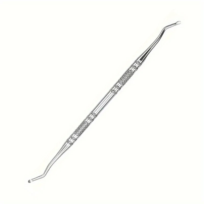 Multicolor Double-ended Stainless Steel Cuticle Pusher Dead Skin Push Remover For Pedicure Manicure Nail Art Cleaner Care Tools
