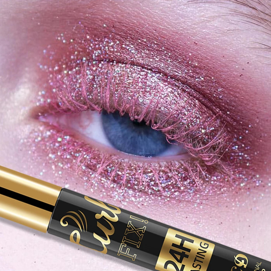 1PC Colorful Curling Mascara Waterproof Fast Drying Eyelashes Extension Multicolor Lashes Eye Korean Makeup Lasting Blue White