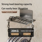 Carbon Steel Wall Mounted Soap Holder No Drilling Bathroom Soap Dish Storage Rack Self-Adhesive Soap Box for Shower Bathroom
