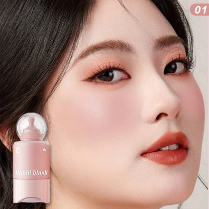 Liquid Blusher Lip And Cheek Hydrating Stick Lip Balm Cream Facial Cheek Makeup Blush Powder Rouge Gloss Natural