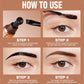 Semi-Permanent Tattoo Peel Off Eyebrow Gel Tint Cosmetics Waterproof Transfer-Proof Eyebrow Cream for Fuller Looking Brows