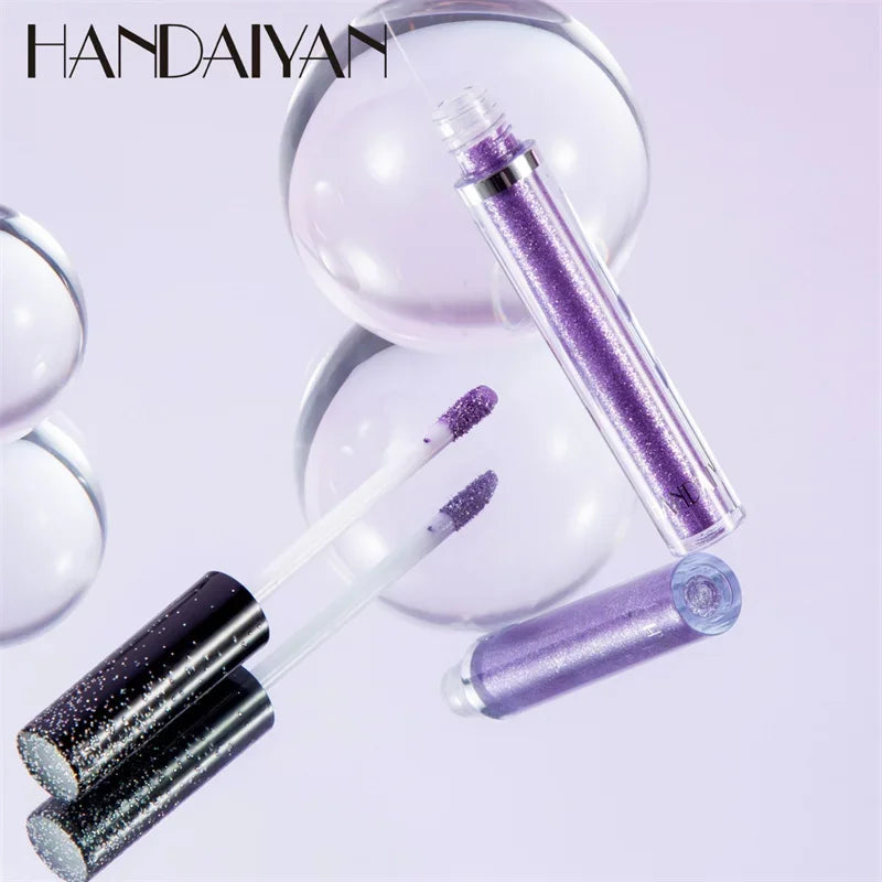 12pc/set Liquid Eyeshadow Metallic Diamond Shiny Eyeliner Pen Giltter Eyeshadow Palette Lasting Shimmer Brighten Makeup Cosmetic