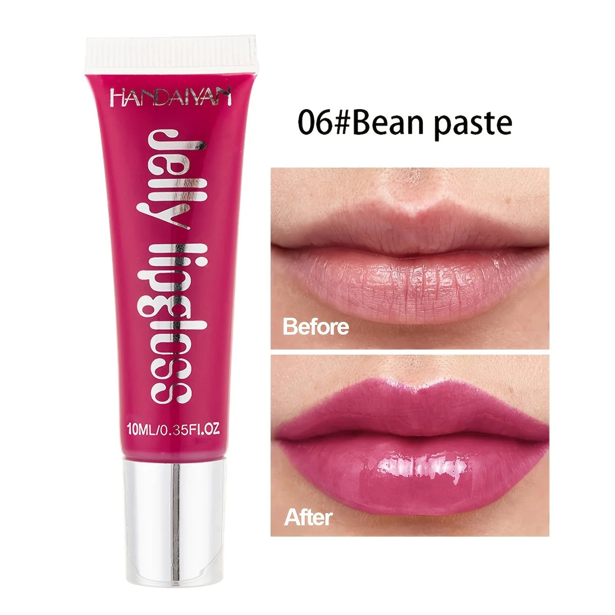"Candy Glass" Jelly Lip Gloss | Mirror Shine + Fruit-Infused Nectar | Non-Sticky Doodle-Proof Oil | Plumping & Hydrating