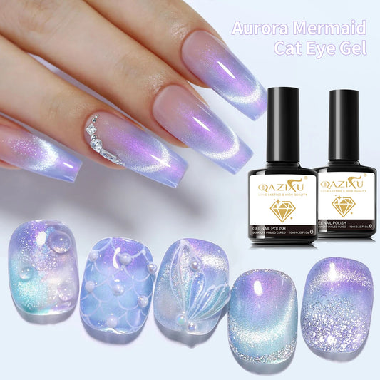 10ml Aurora Purple Cat Eye Gel Winter Northern Bright Magnetic Gel Polish Soak Off UV LED Gel Varnish Nail Art Autumn