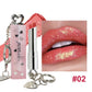 Velvet Lipstick Metallic Shine Long Lasting Moisturizing No Grainy Highly Pigmented 3D Diamond Glitter Heart Love Lipstick