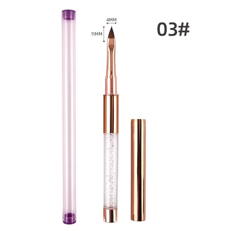 NEW 1/5 PCS Nail Brush for Manicure Art Brush Acrylic Nail Salon Brush Gadgets Nail Supplies for Professionals ZJS01