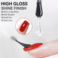 LILYCUTE 7ml  Nail Base Top Polish Clear Shine Nail Care Long Lasting  Strengthener Hardener Nail Art Varnish Supplies