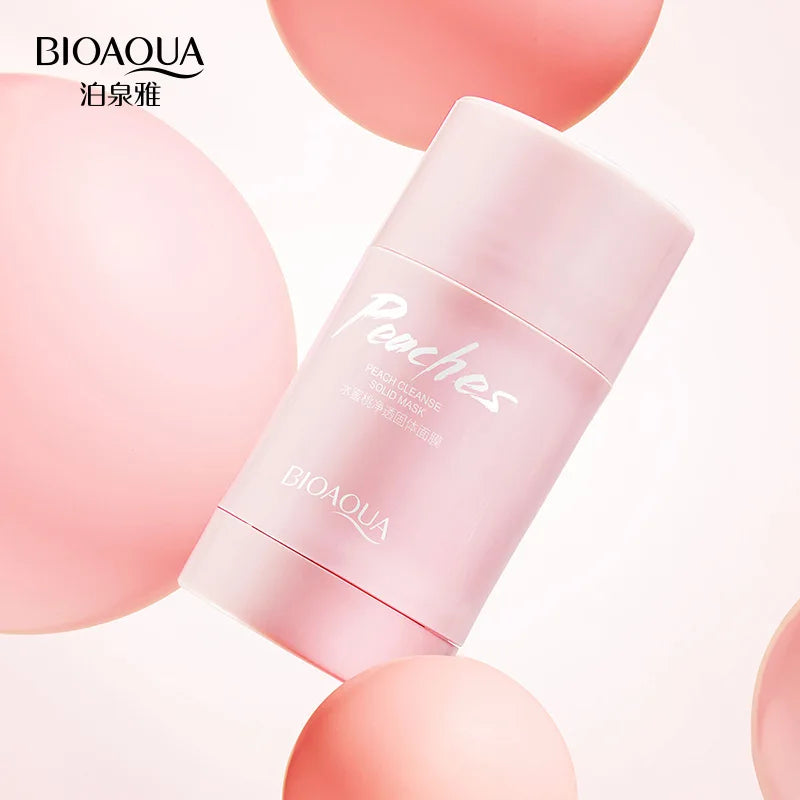 BIOAQUA Honey Peach Solid Facial Masks Stick Moisturizing Brightening Removal Blackhead Face Mask Clay Mud Masks Skin Care