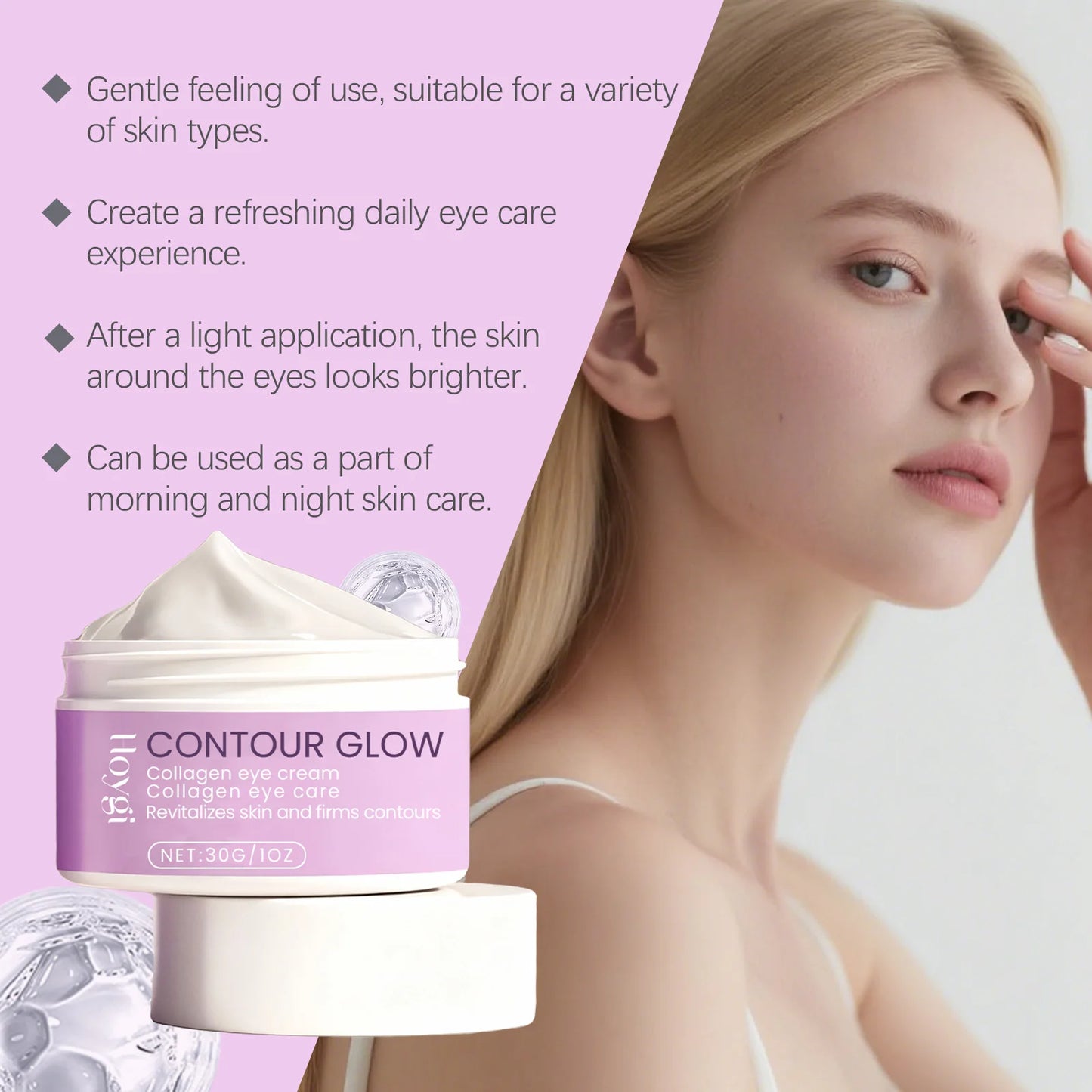 Eye Cream for Dark Circles and Puffiness Anti Aging Wrinkle Cream for Women Hydrating Under Eye Cream Rich Night Eye Treatment