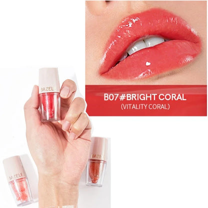 High Quality 14 Color Mirror Pearl Lipstick Lip Gloss Cosmetic Non-stick Cup Moisturizing Shine Glitter LipGloss Lip stick Women