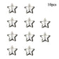 10 Pieces Pentagram BB Hairpins Metal Barrettes Five-pointed Star Bangs Side Clips Gold Star Hair Clips Hair Accessories