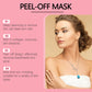 Ouhoe Collagen Peel Off Mask with Application Brush Anti Wrinkle Firming Hydrating Easy Peel All Skin Types Non Irritating Clean