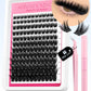 GROINNEYA Lash Clusters Kit Fluffy Individual Lashes C Curl Cluster DIY Lash Extension Kit Lash Bond and Seal Eyelash Extensions