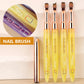 1PC Gel Brush Oval & Flat UV Gel Nail Art Brush Professional Design Brushes Salon Home DIY Manicure