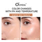 O'CHEAL Temperature Changing Foundation Stick Facial Coverage Blemishes Pores Double-Headed Face Matte Makeup Foundation Cream