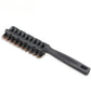 Professional Salon 9-Row Boar Bristle Hair Brush Anti-Static Plastic Quick Dry Styling Comb for Pompadour & Slicked-Back Hairst