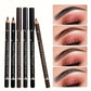 2-in-1 Wooden Handle Waterproof Eyeliner & Eyebrow Pencil, Sweatproof Makeup Pen for All Skin Types, Multi-Use Cosmetic Tool